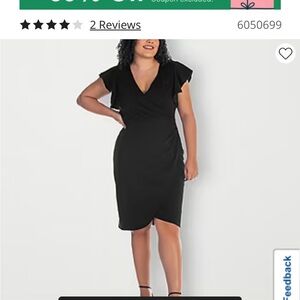 Elegant Black Wrap Dress